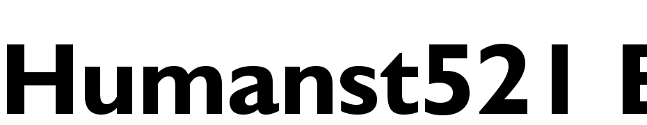 Humanst521 BT Bold Font Download Free